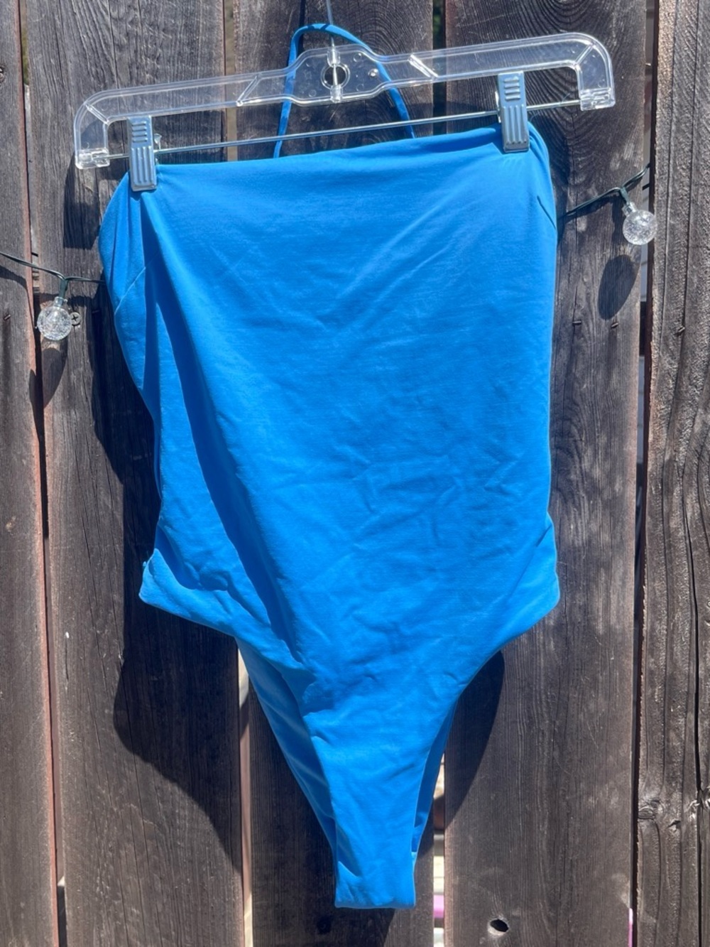 Zara Cobalt Blue Scoop Neck One-Piece